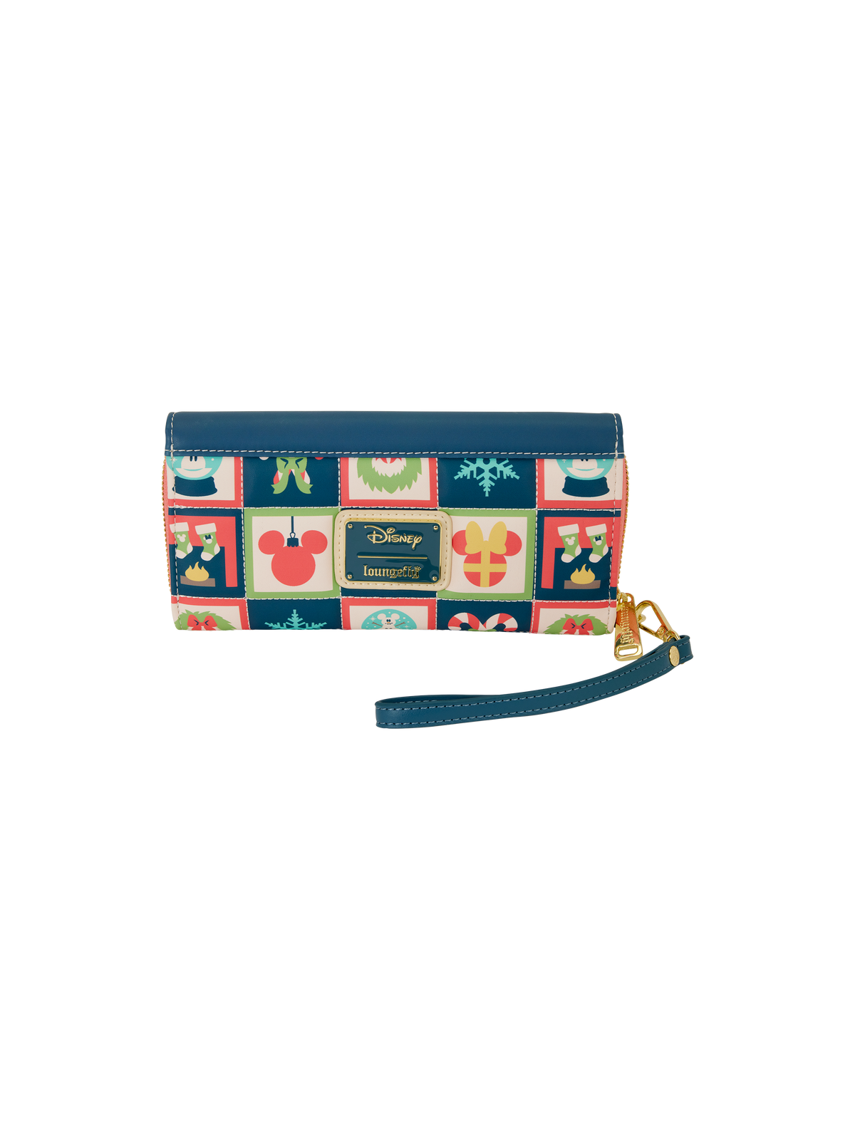 Portefeuille Mickey et Minnie Checker Holiday LOUNGEFLY