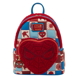Sac à dos Marvel Spiderman Sherpa Heart LOUNGEFLY