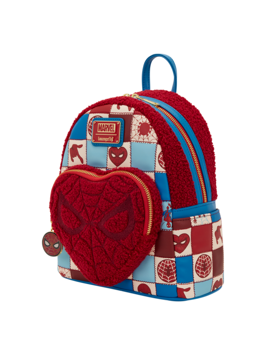 Sac à dos Marvel Spiderman Sherpa Heart LOUNGEFLY