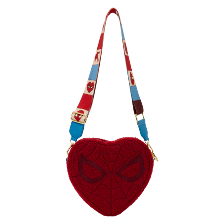 Sac bandoulière Marvel SpiderMan Sherpa Heart LOUNGEFLY