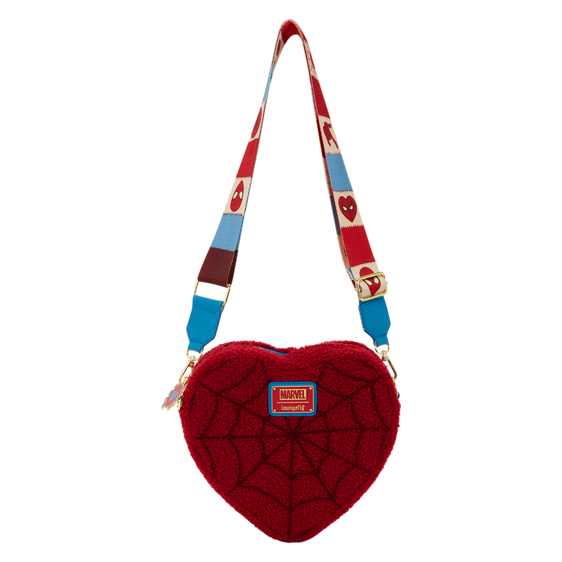 Sac bandoulière Marvel SpiderMan Sherpa Heart LOUNGEFLY