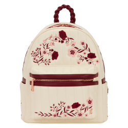 Sac à dos Cream & Red Floral LOUNGEFLY