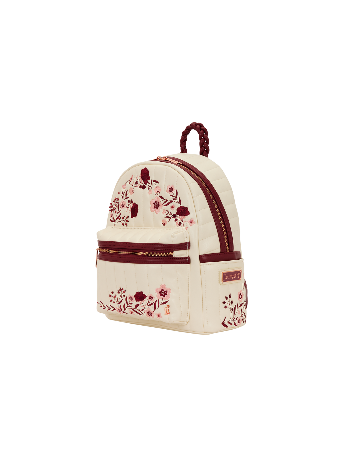 Sac à dos Cream & Red Floral LOUNGEFLY