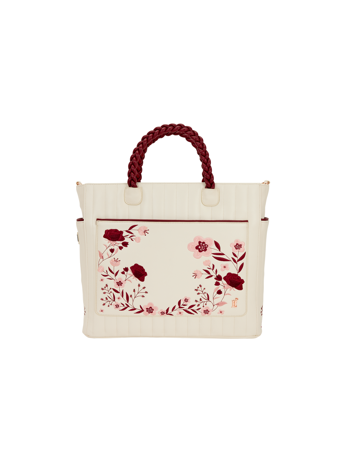 Sac Cream & Red Floral convertible LOUNGEFLY