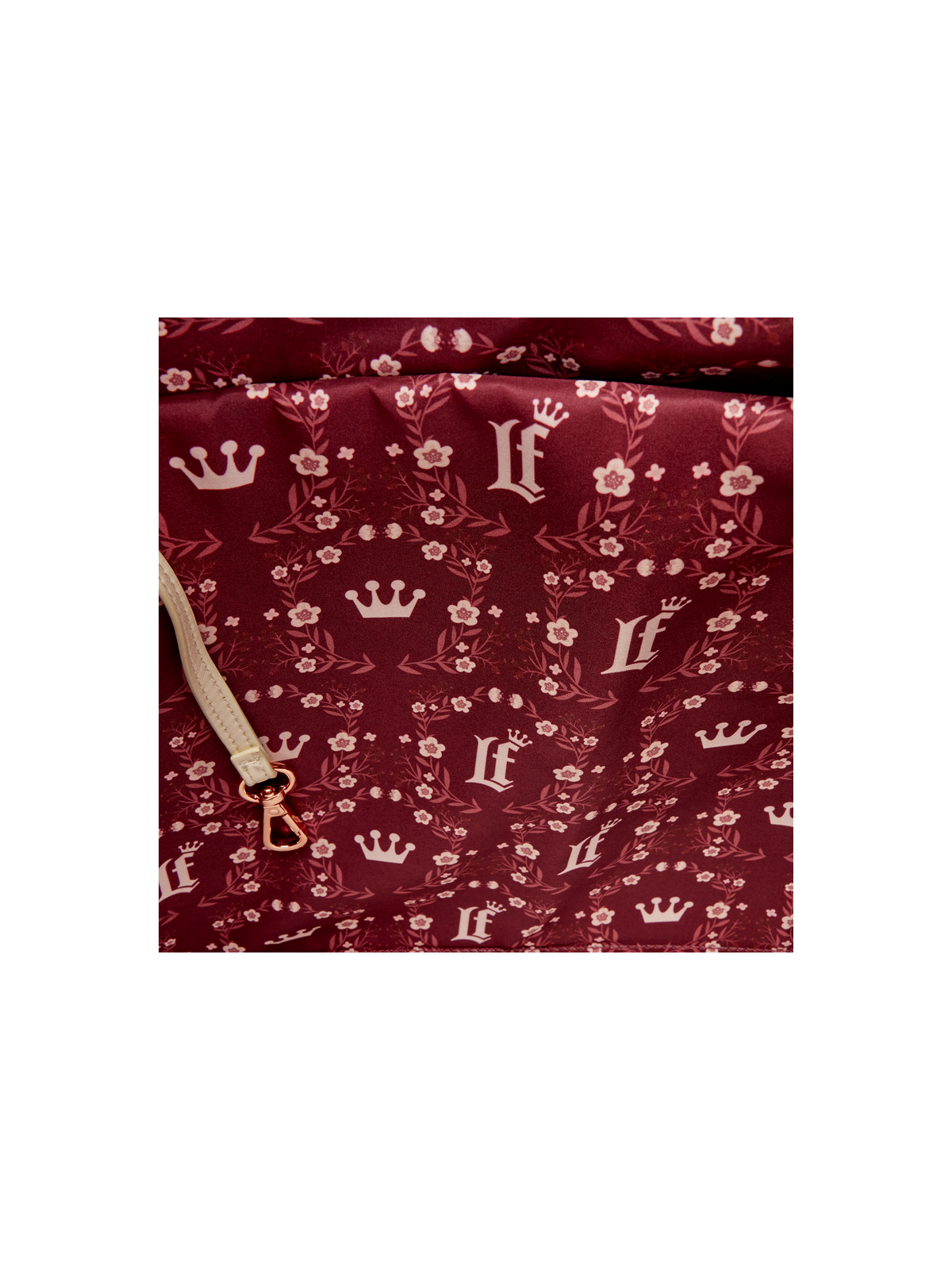Sac Cream & Red Floral convertible LOUNGEFLY
