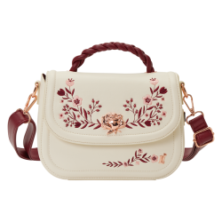 Sac bandoulière Cream & Red Floral convertible LOUNGEFLY