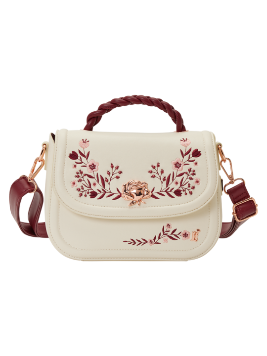Sac bandoulière Cream & Red Floral convertible LOUNGEFLY