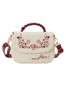 Sac bandoulière Cream & Red Floral convertible LOUNGEFLY
