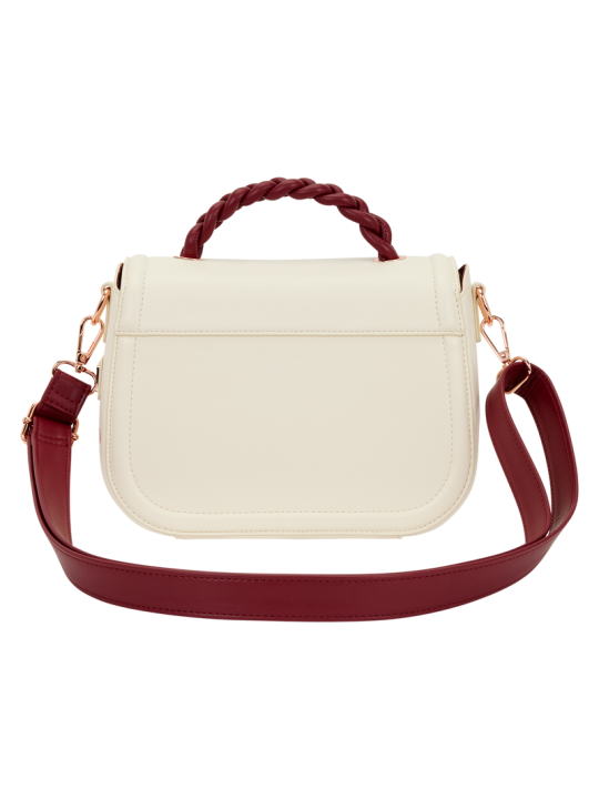 Sac bandoulière Cream & Red Floral convertible LOUNGEFLY
