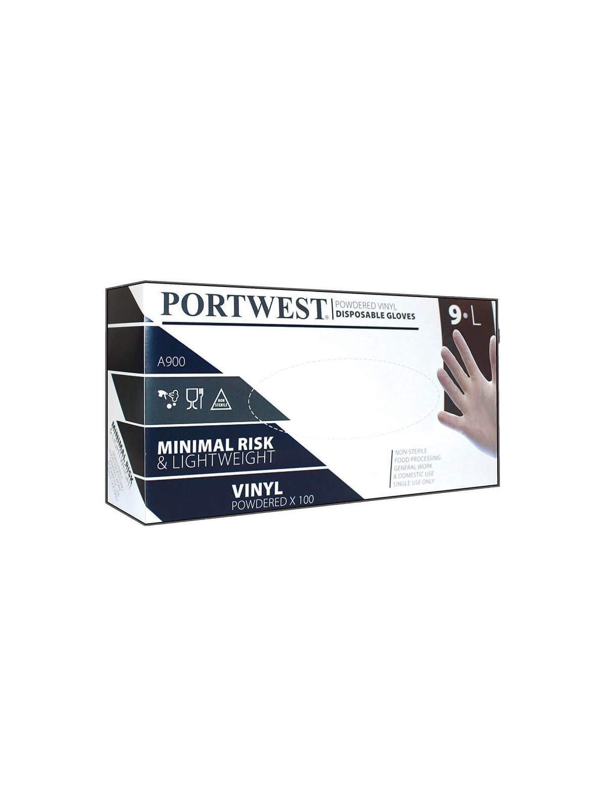 Gants vinyle transparent  - PORTWEST A900