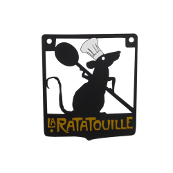 Réplique de l'enseigne Ratatouille Disney
