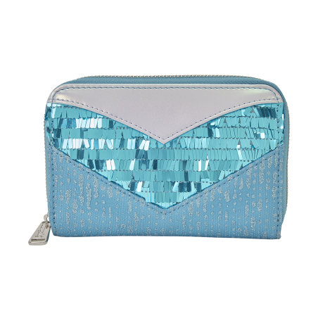 Portefeuille elsa glitter sequins La reine des neiges LOUNGEFLY