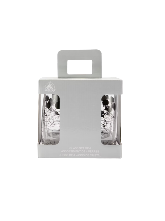 Ensemble de 4 verres Mickey Disney