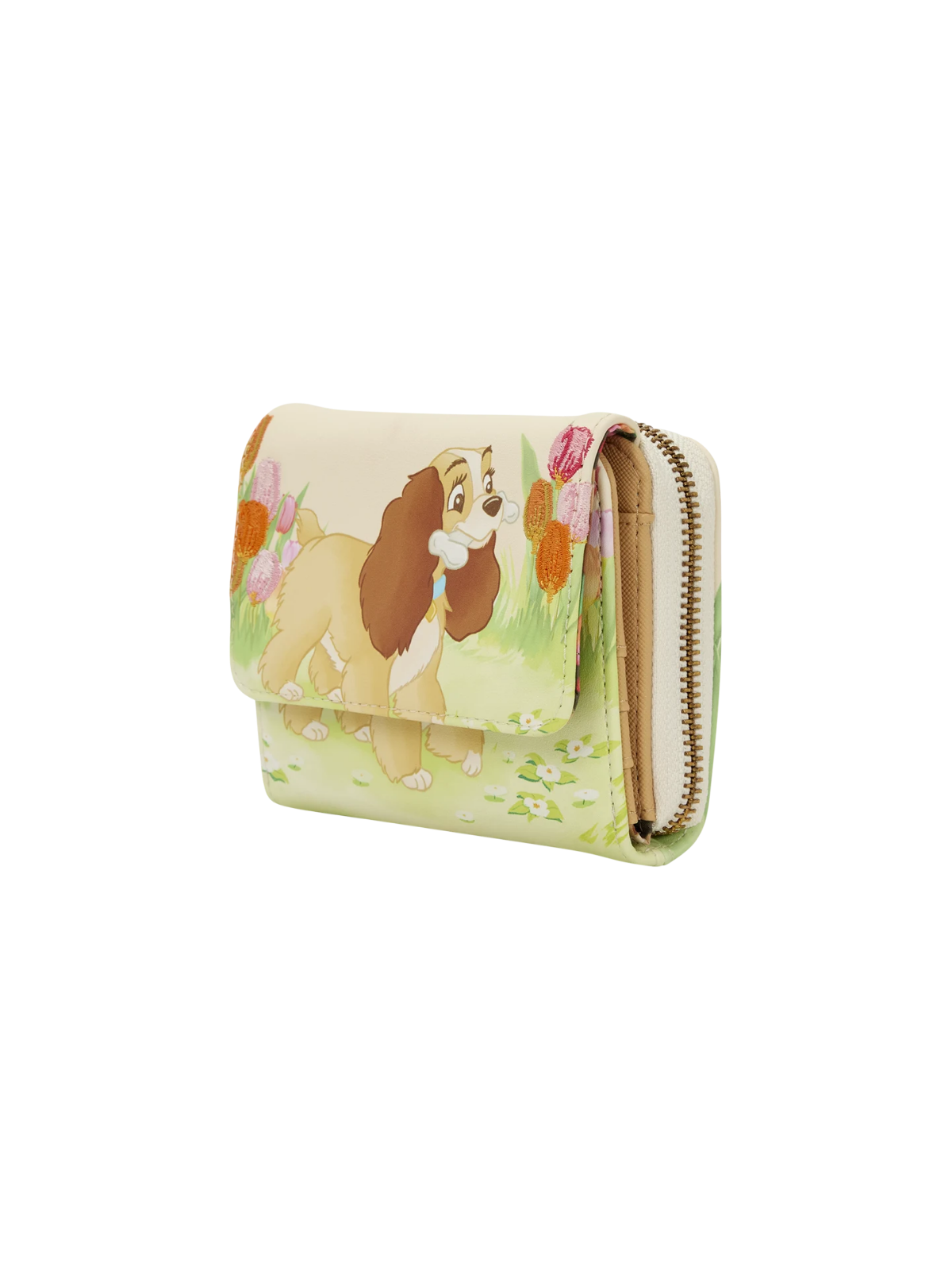 Portefeuille Pastel tulip La belle & le clochard LOUNGEFLY - Livraison 02/2026
