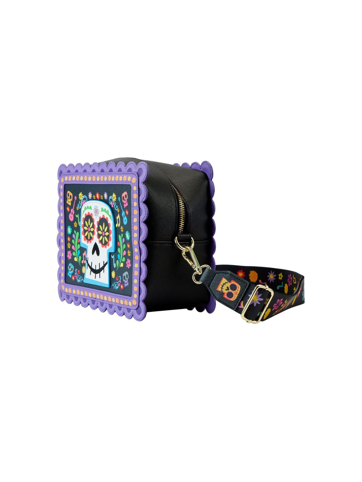 Sac Bandoulière Miguel Floral Skull COCO LOUNGEFLY