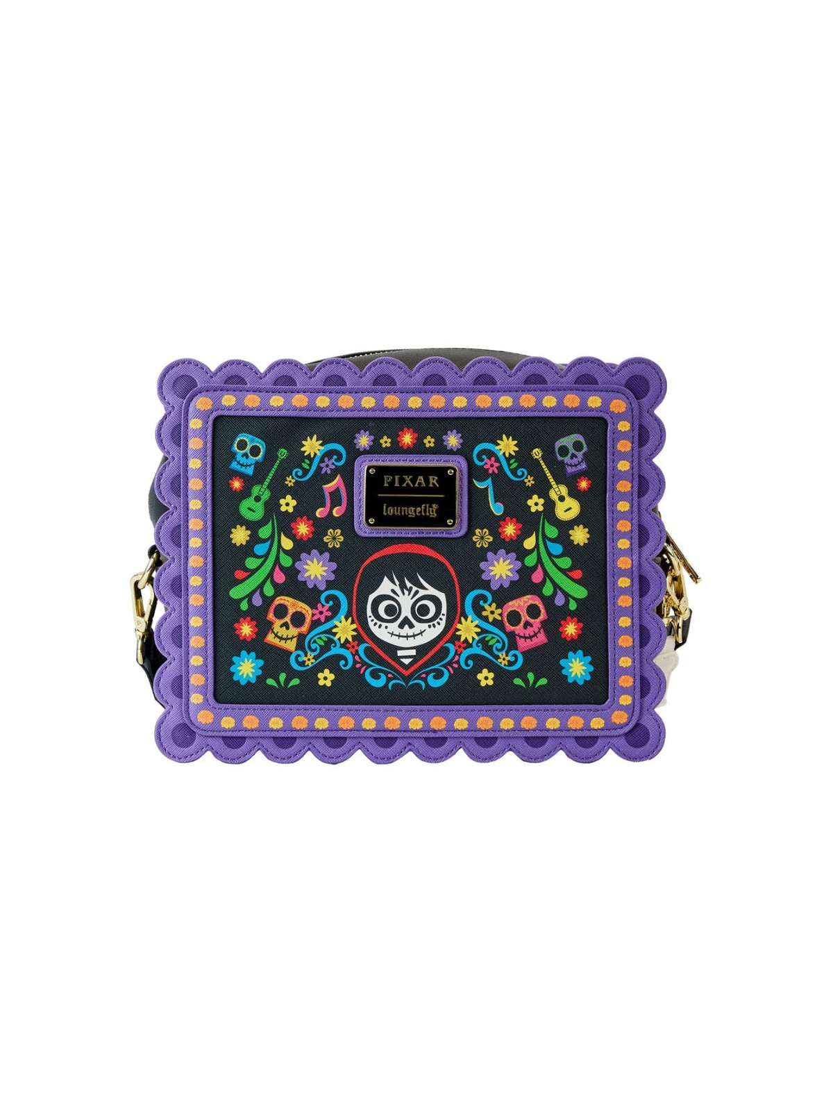 Sac Bandoulière Miguel Floral Skull COCO LOUNGEFLY