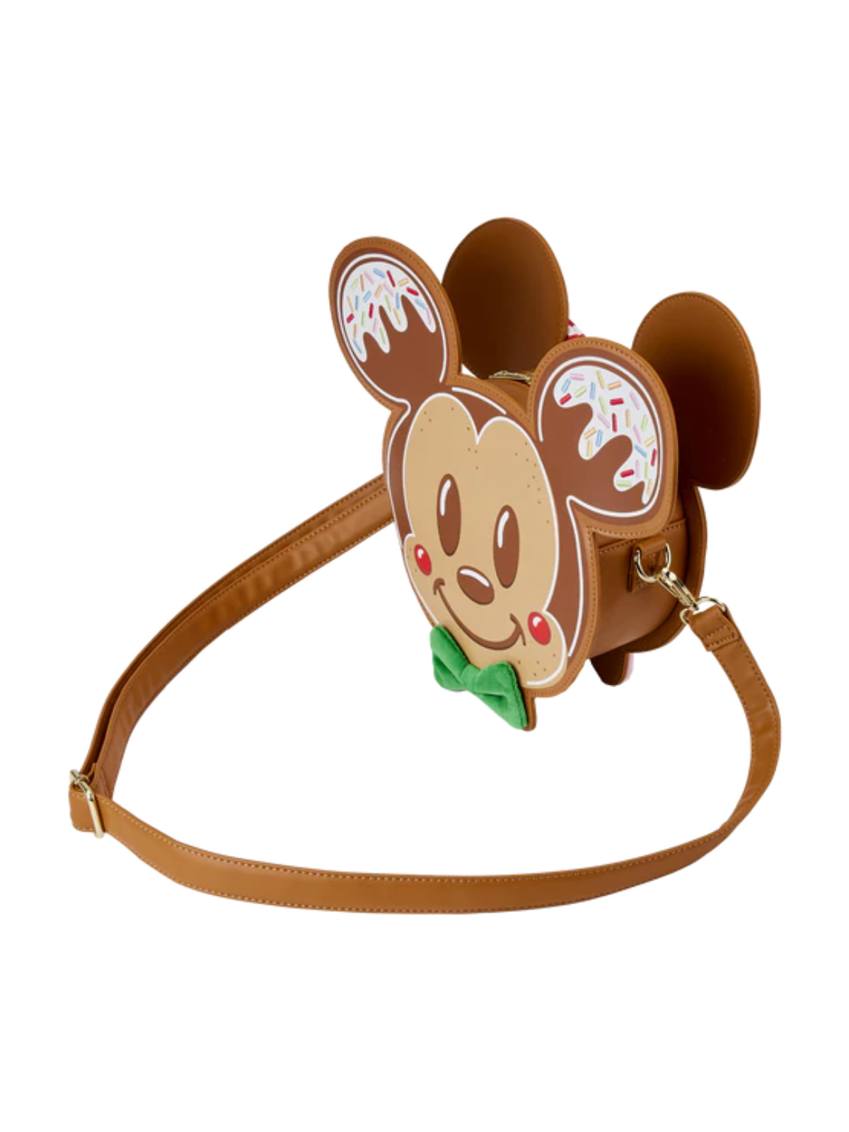 Sac Bandoulière Cookie Pain d'épice Mickey et Minnie LOUNGEFLY