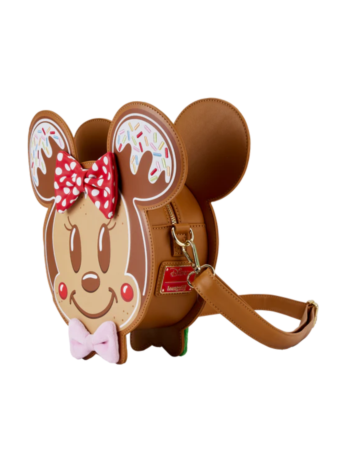 Sac Bandoulière Cookie Pain d'épice Mickey et Minnie LOUNGEFLY