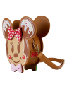 Sac Bandoulière Cookie Pain d'épice Mickey et Minnie LOUNGEFLY