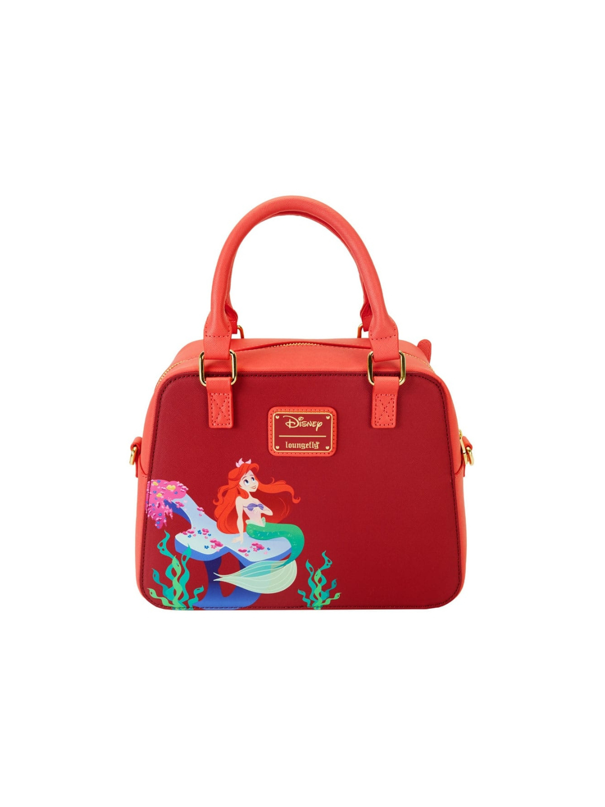 Sac Bandoulière Ariel Face La Petite Sirène 35e Anniversaire LOUNGEFLY