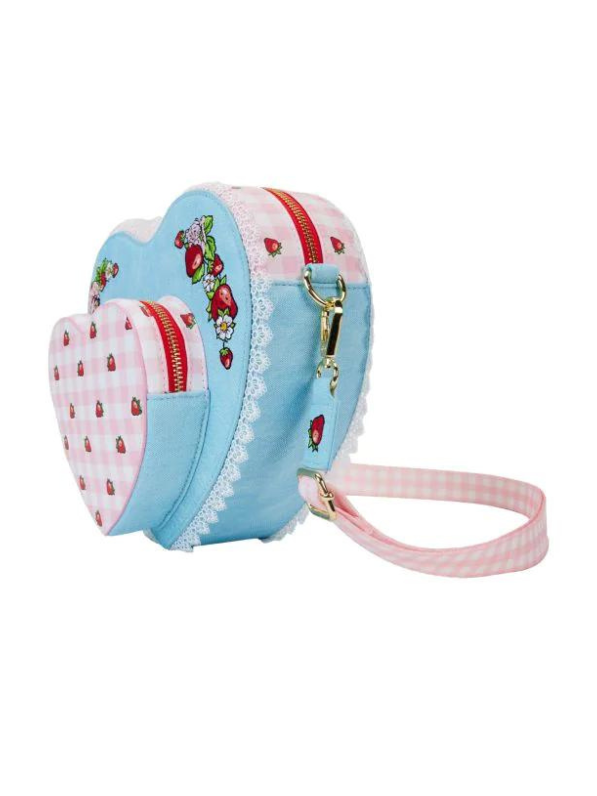 Sac Bandoulière Denim Charlotte aux Fraises Loungefly