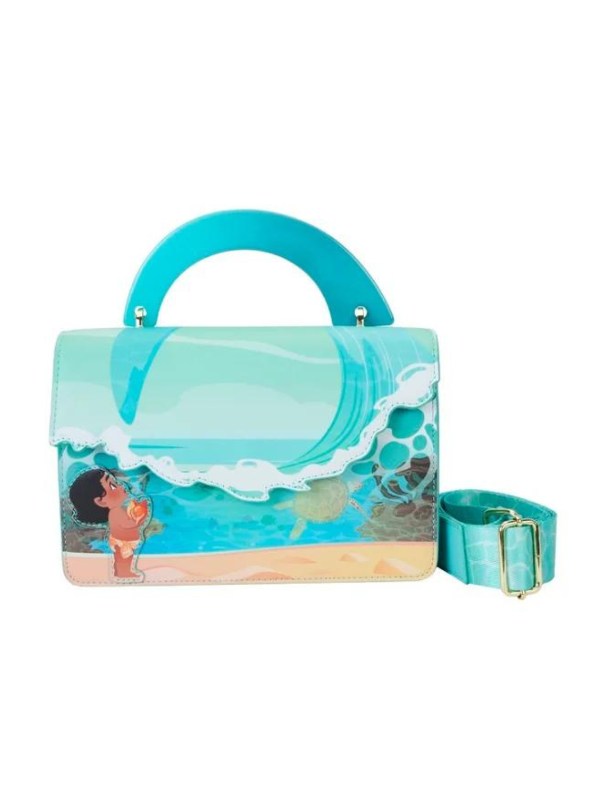 Sac en bandoulière Vagues d'océan Vaiana LOUNGEFLY