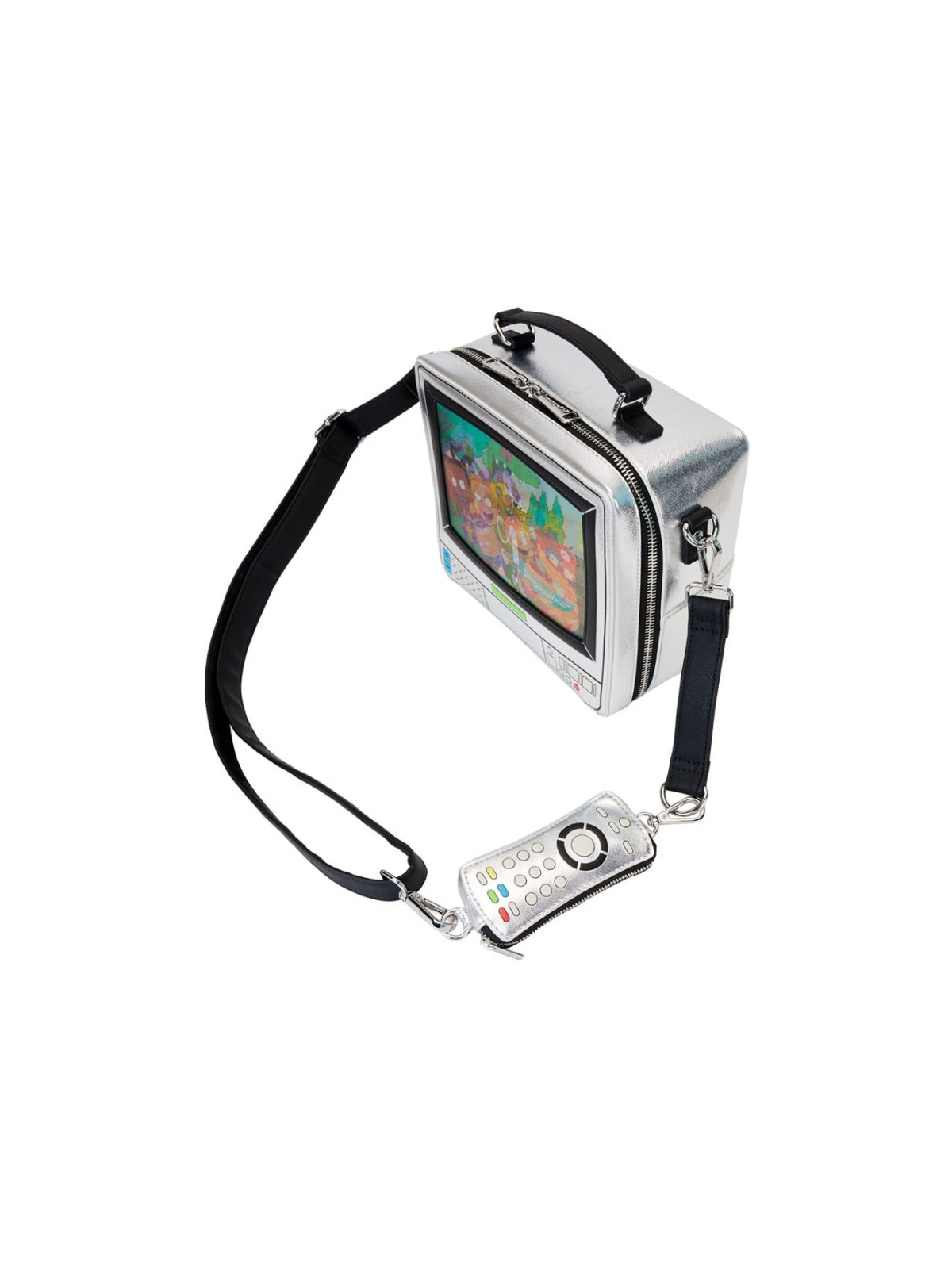 Sac en bandoulière Rétro TV Les Razmockets LOUNGEFLY