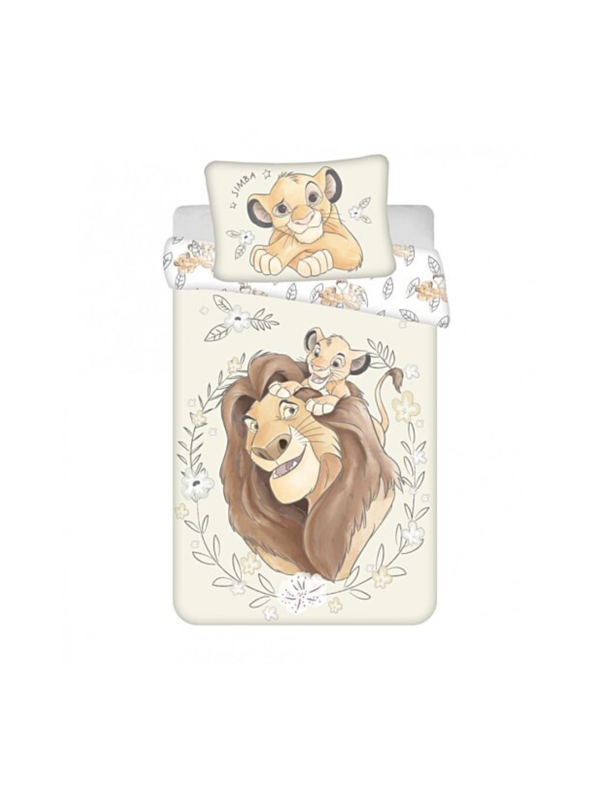 Housse de lit Simba Le Roi Lion 135 x 100 cm