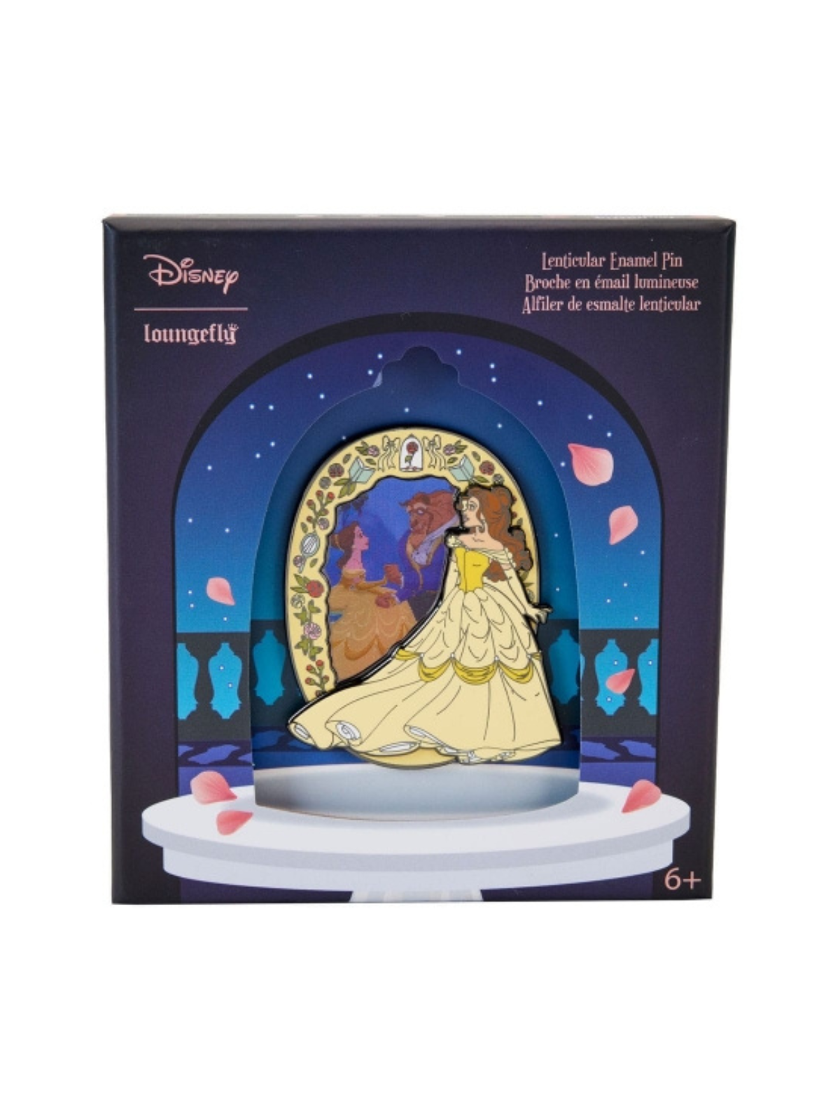 Pin's émaillé avec effet 3D La belle & la bête