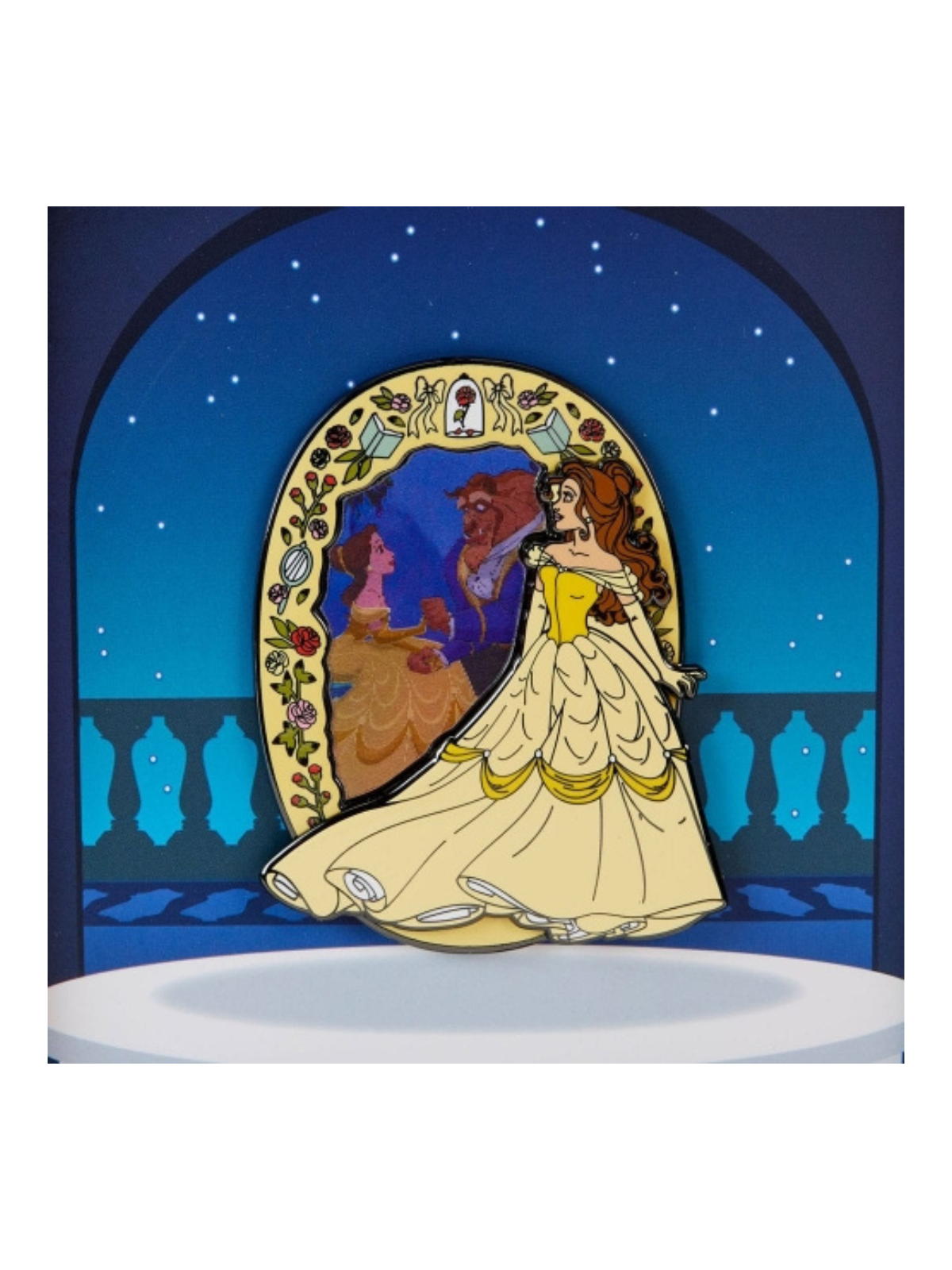 Pin's émaillé avec effet 3D La belle & la bête