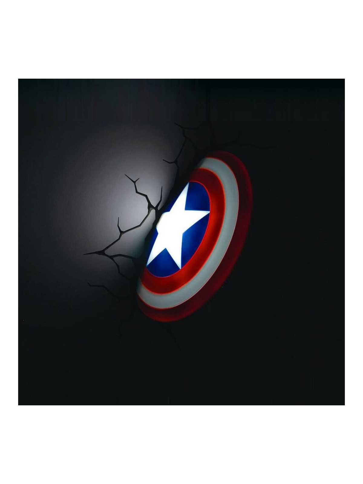 Lampe 3D CAPTAIN AMERICA SHIELD MARVEL