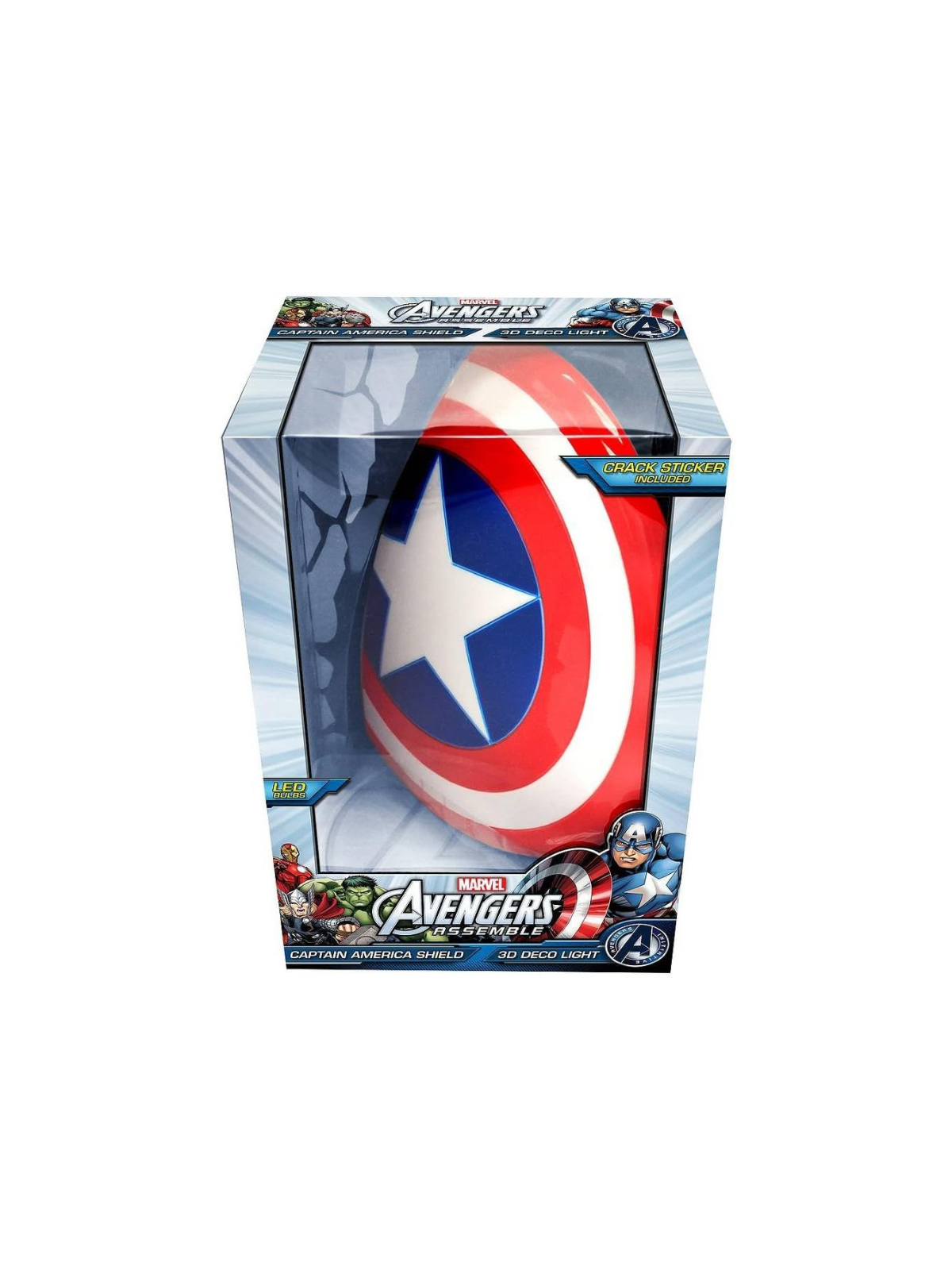 Lampe 3D CAPTAIN AMERICA SHIELD MARVEL