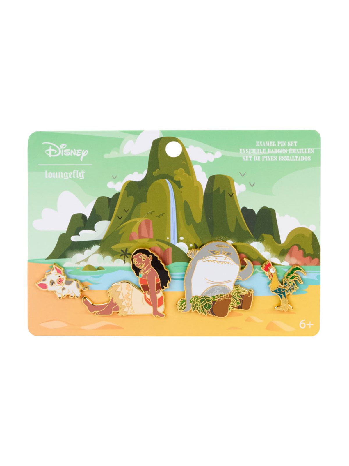 4 Pin's Moana Ocean Waves Loungefly