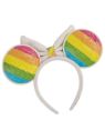 Ears sequins rainbow Minnie LOUNGEFLY