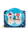 Porte-monnaie Snowman Snowglobe Minnie & Mickey LOUNGEFLY