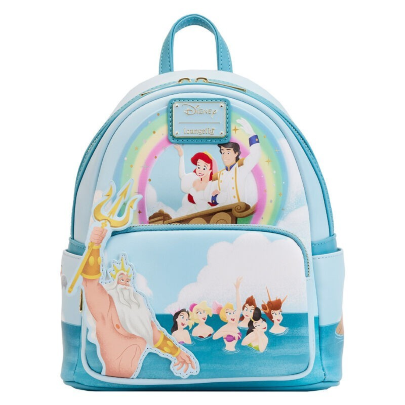 Sac à dos tritons la petite sirene disney LOUNGEFLY