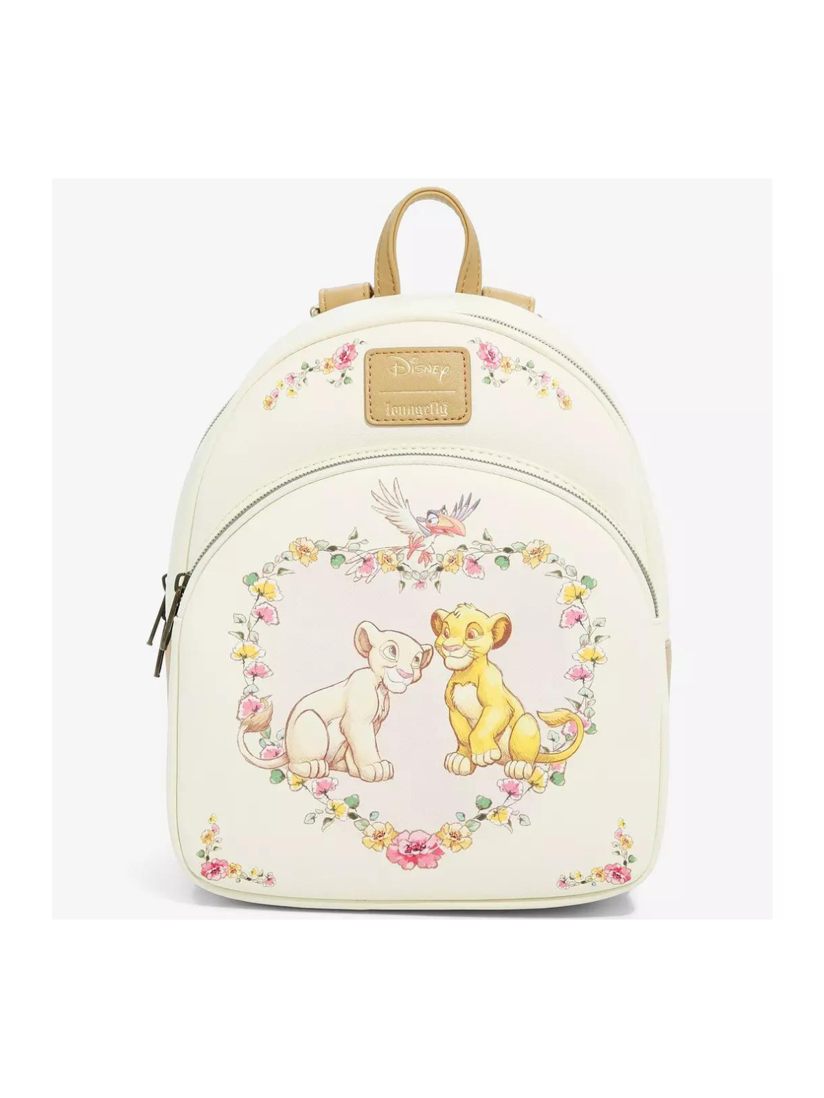 Sac à dos young Simba & Nala heart Le roi lion LOUNGEFLY