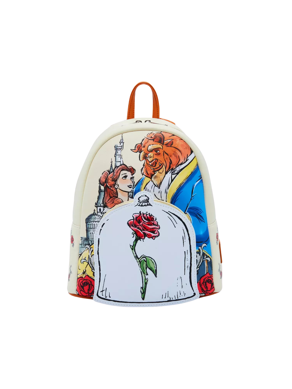 Sac à dos Couple roses La belle et la bête LOUNGEFLY