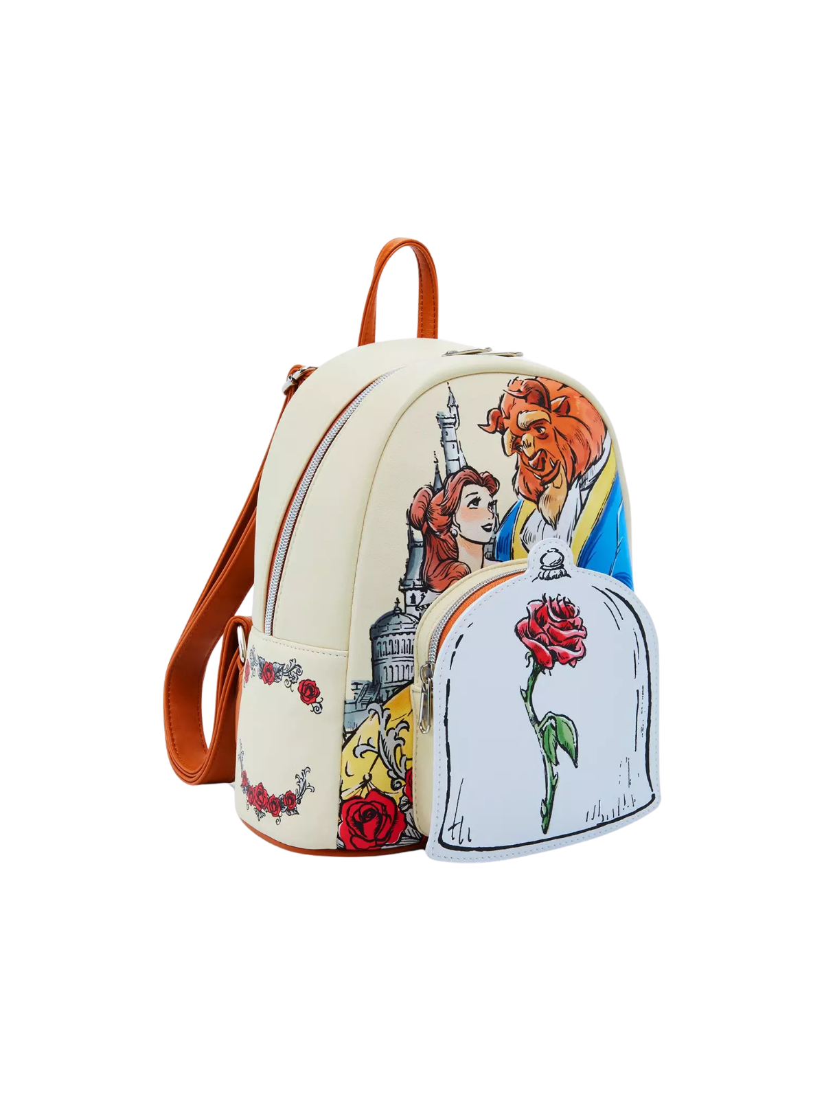 Sac à dos Couple roses La belle et la bête LOUNGEFLY