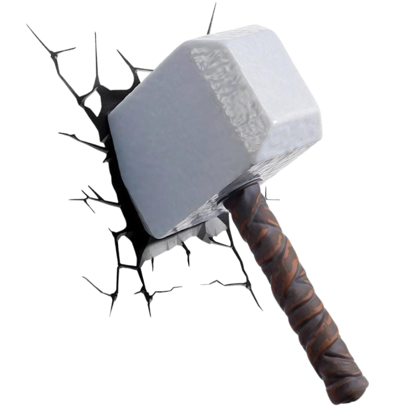 Lampe décorative 3D Marteau de Thor Marvel