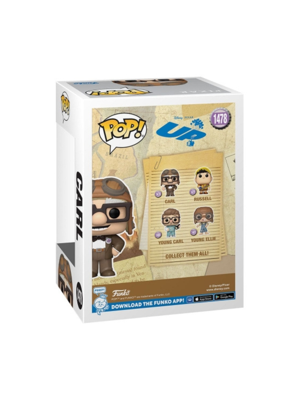 POP Carl N°1478 Là-haut Disney