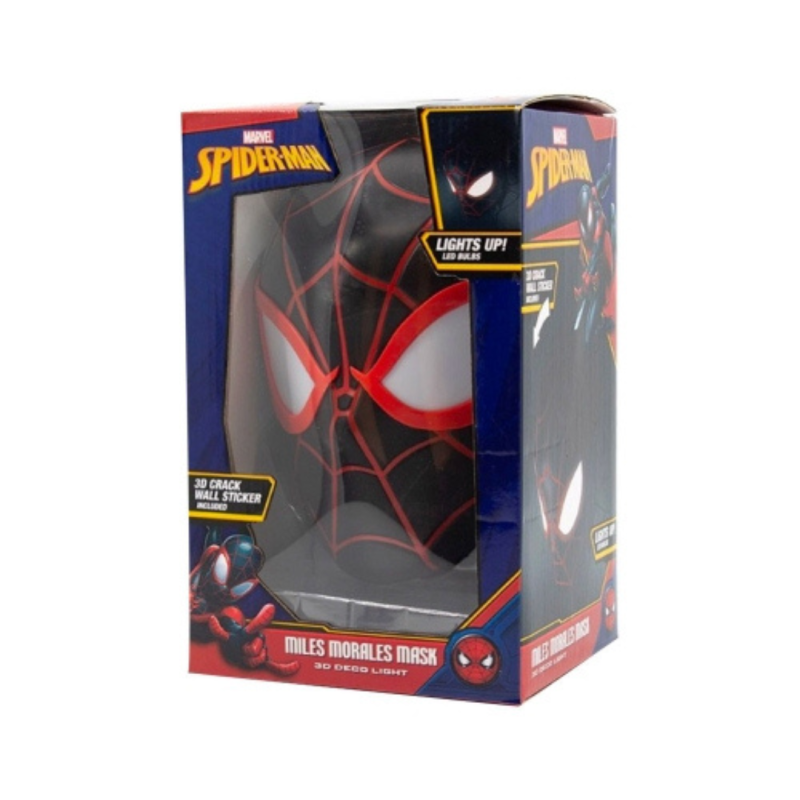 Lampe 3D LED Miles Morales Face 3D Spiderman