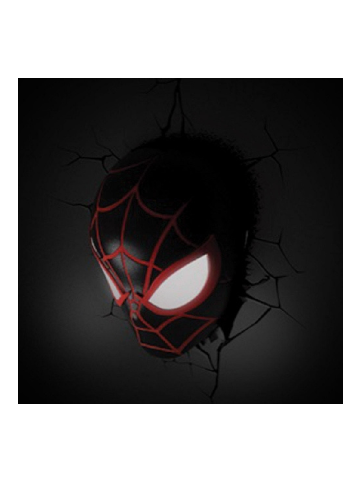Lampe 3D LED Miles Morales Face 3D Spiderman