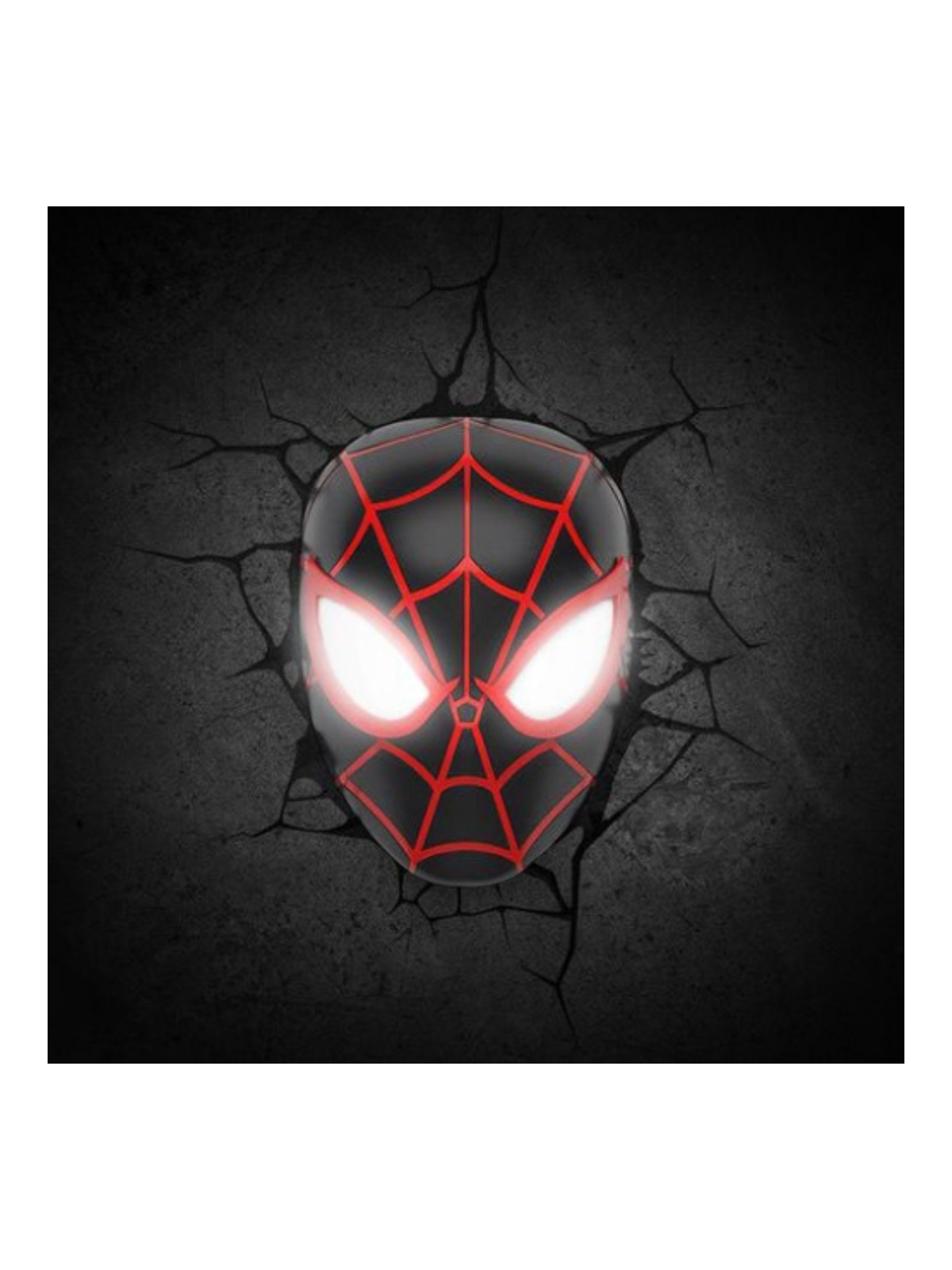 Lampe 3D LED Miles Morales Face 3D Spiderman