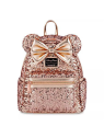 Sac à dos Sequins rose gold Minnie Mouse LOUNGEFLY