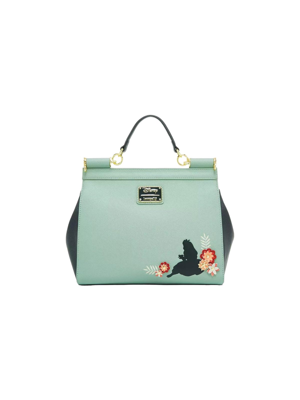 Sac à main Floral Silhouette Portrait Alice au Pays des Merveilles Loungefly