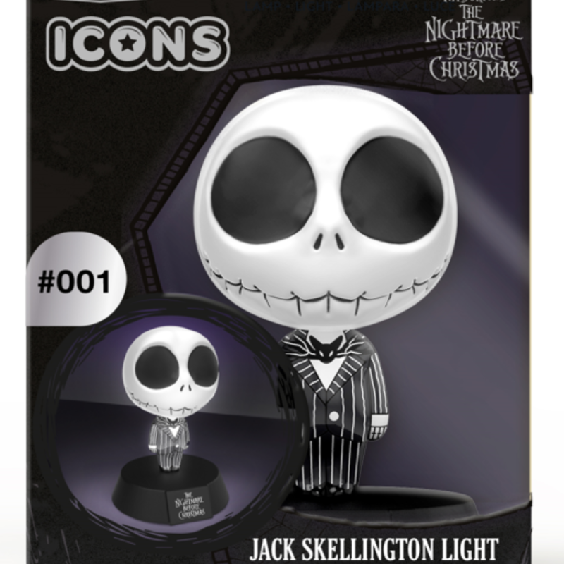 Lampe Jack Skellington Icon light 10cm l'étrange Noël de Mr Jack