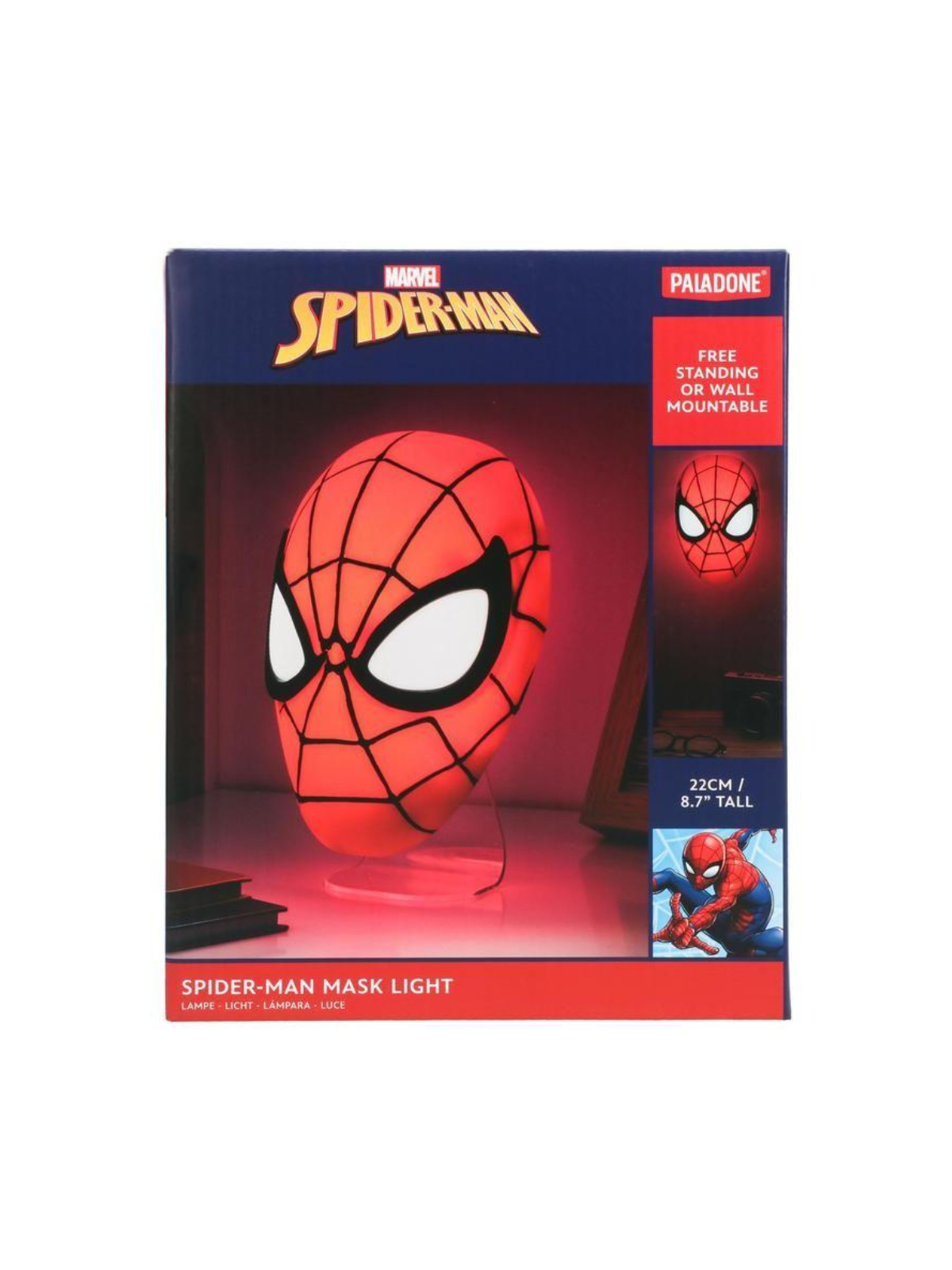 Lampe 3D Masque Spiderman