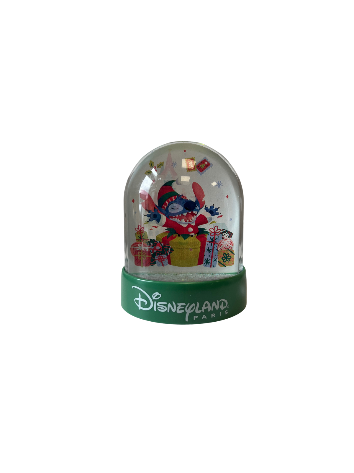 Boule à neige Mickey Minnie Stitch Joyeux Noël
