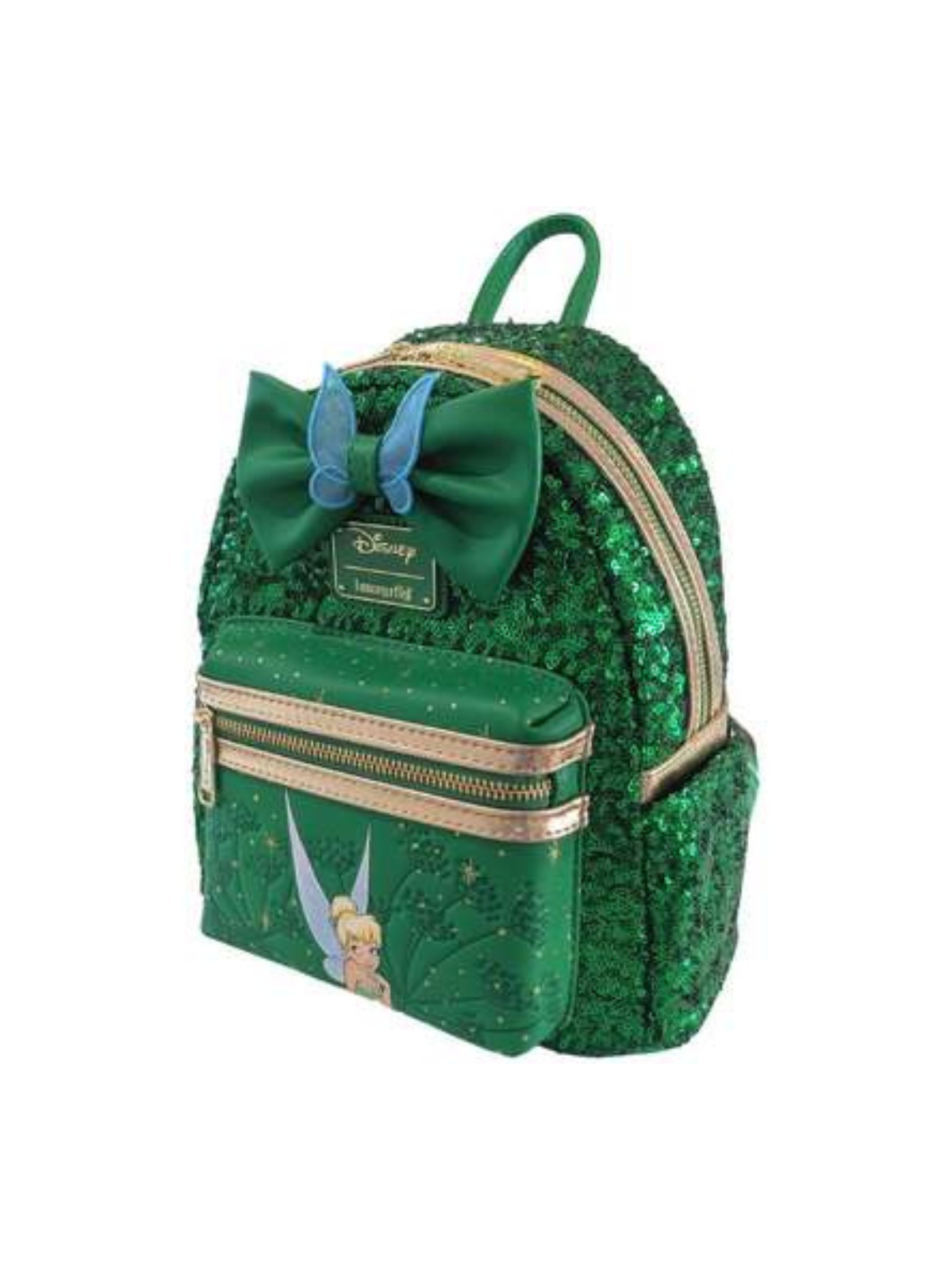 Sac à dos Fée clochette green sequins LOUNGEFLY